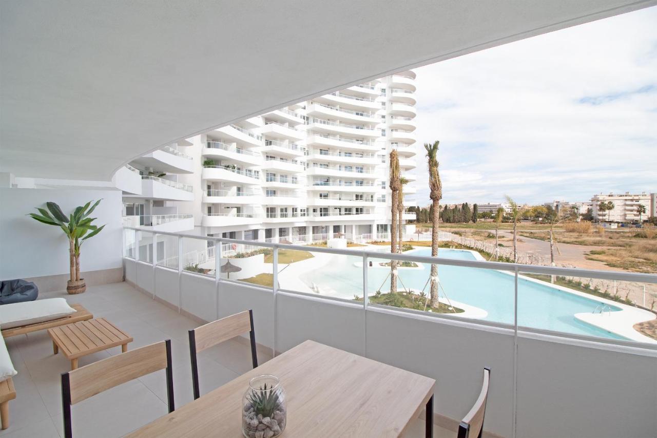 Global Properties, Apartamento Con Terraza Y Vistas A La Piscina En Gran Canet Canet d'En Berenguer Ngoại thất bức ảnh